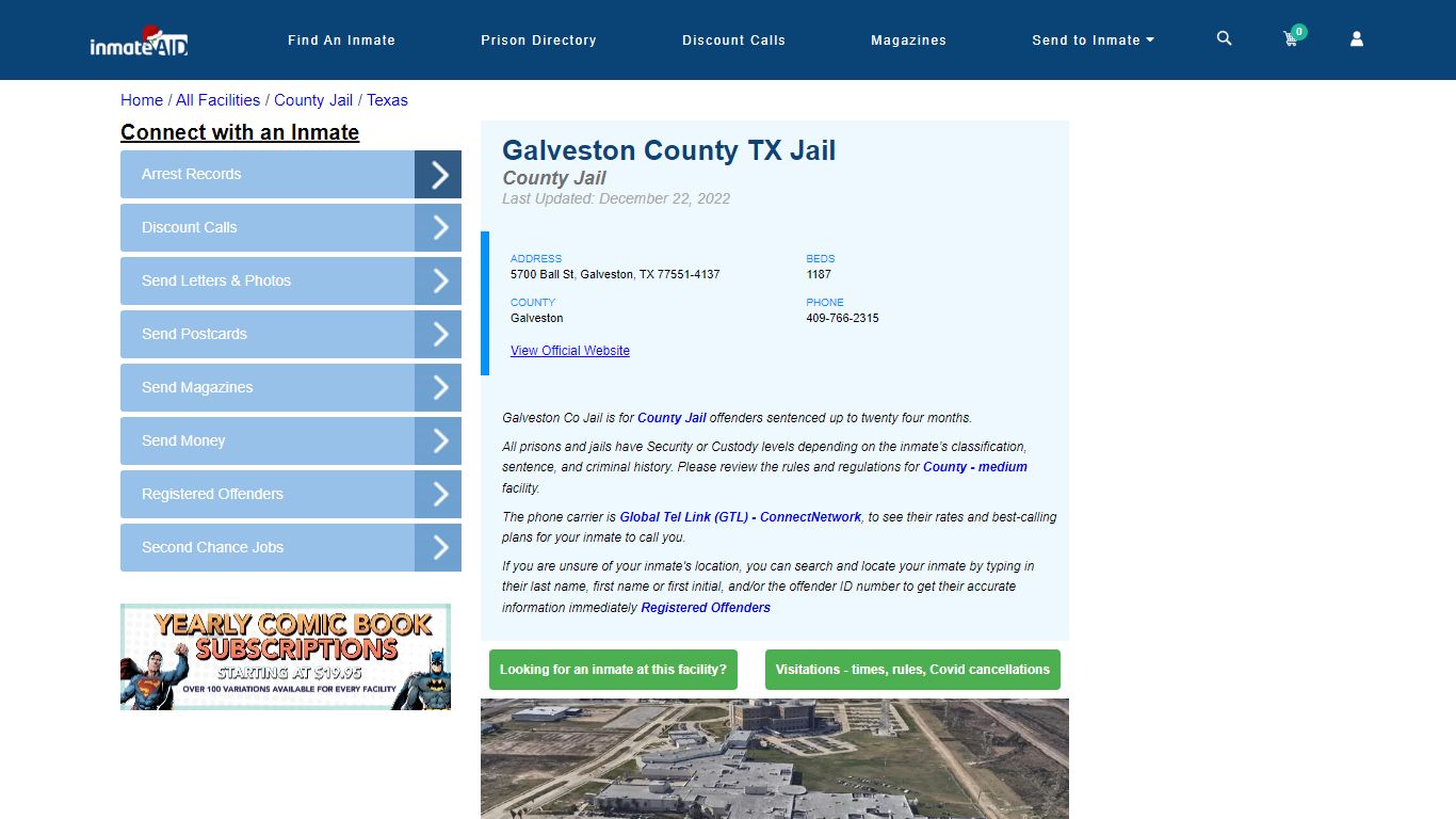 Galveston County TX Jail - Inmate Locator - Galveston, TX